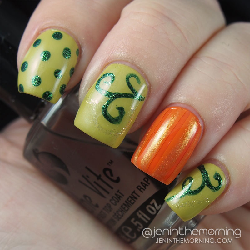 Stylized Pumkin Manicure