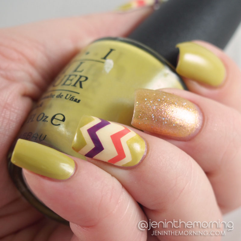 Fall chevron nails
