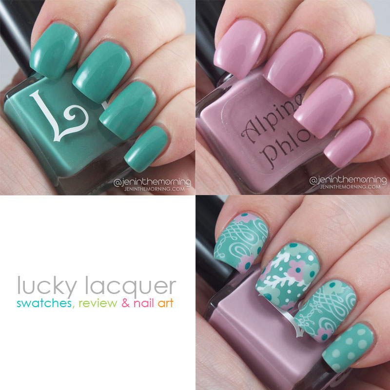 Lucky Lacquer Fleur Collection - Mint Daisy and Alpine Phlox