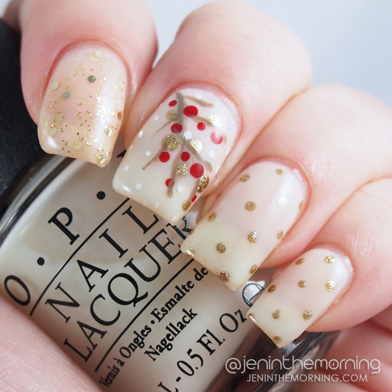 Winter Berry nails featuring OPI - Don't Touch my Tutu