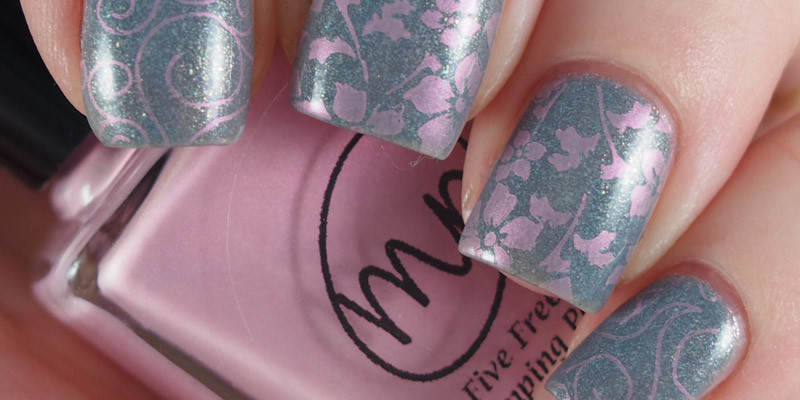 OPI - I Don't Give a Rotterdam, stamped with M Polish - Apple Blossom