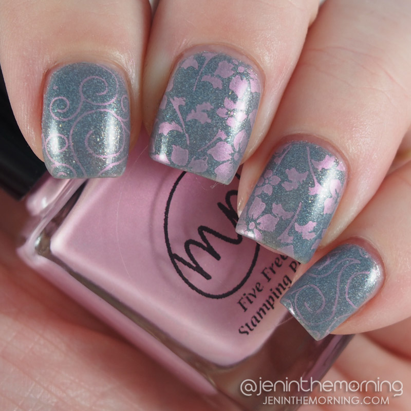 OPI - I Don't Give a Rotterdam, stamped with M Polish - Apple Blossom