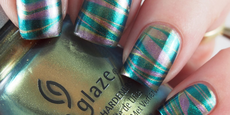 China Glaze duochrome water marble