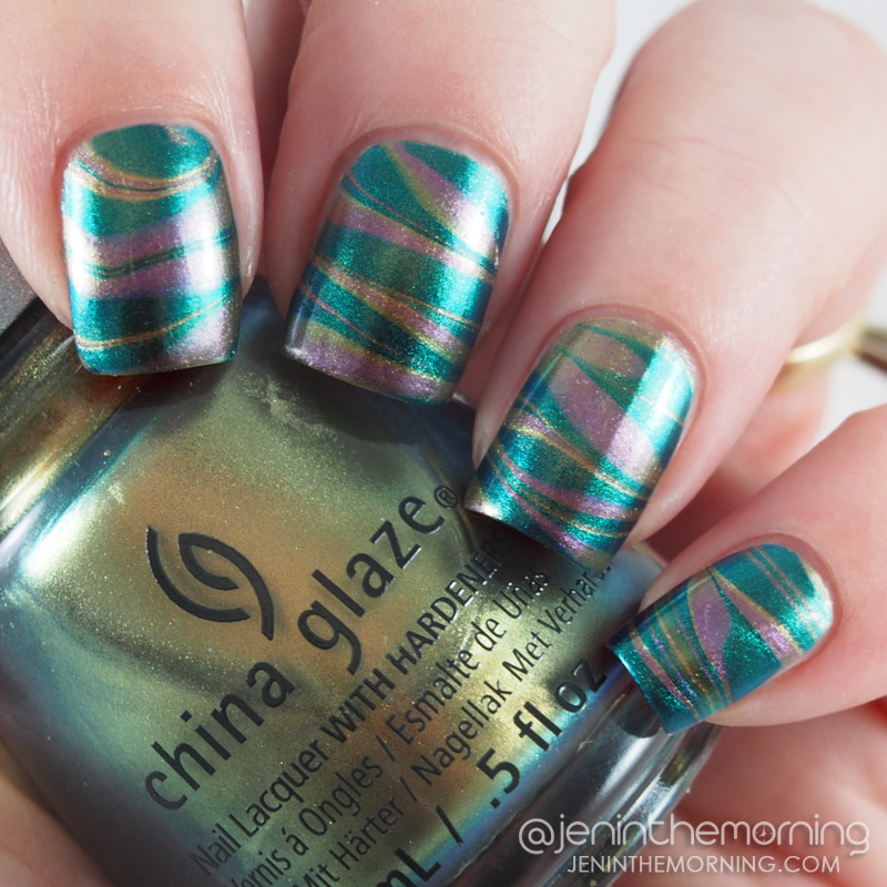 China Glaze duochrome water marble