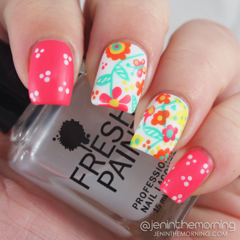 Summer Floral nails
