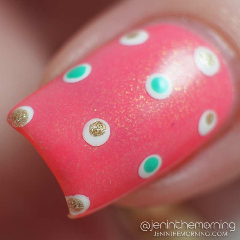 Barielle - Satin Glow with stamping and double dotting