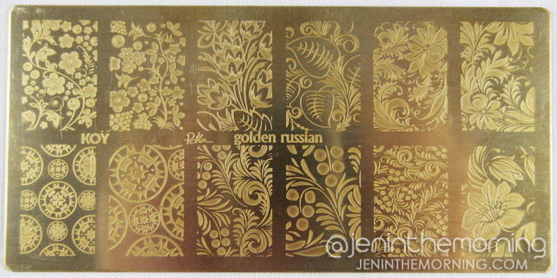Pet'la - Golden Russian Stamping Plate