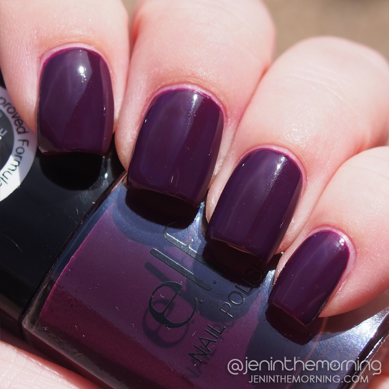 e.l.f. - Plum - direct sunlight