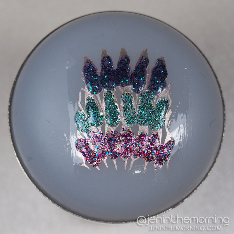 Peacock Stamp - Filled with color