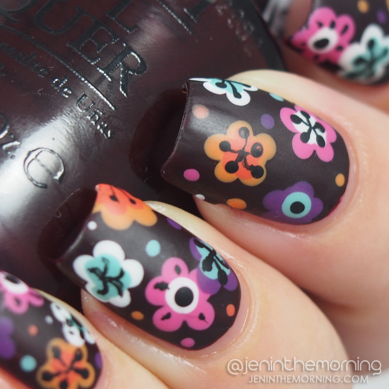 OPI - I Sing in Color with dotted floral design