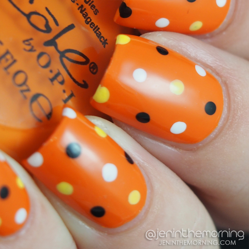 Halloween Dotticure over Nicole by OPI, Fairy Fairy Quite Contrary