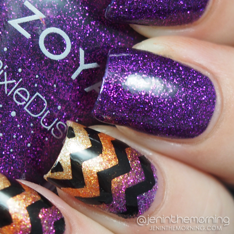 Chevron Gradient Nails