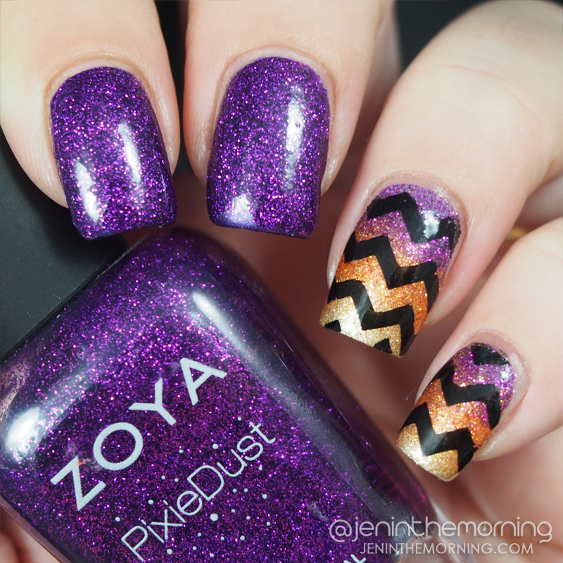 Chevron Gradient Nails