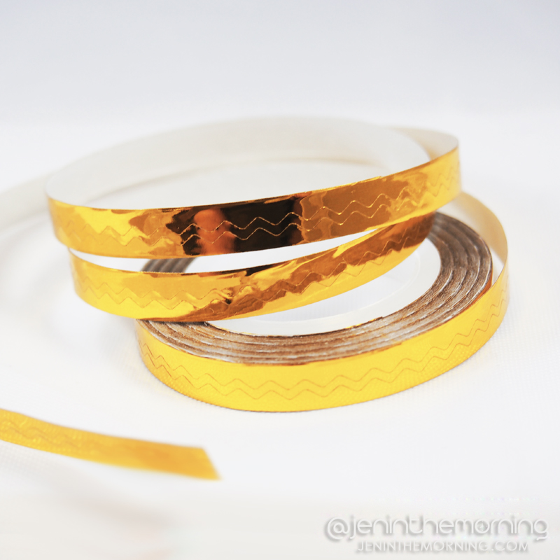 Gold chevron striping tape