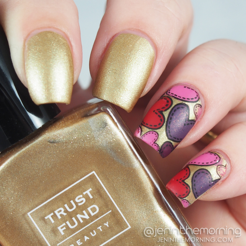 Trust Fund Beauty - Champagne Problems with Valentine's Day Advanced Stamping
