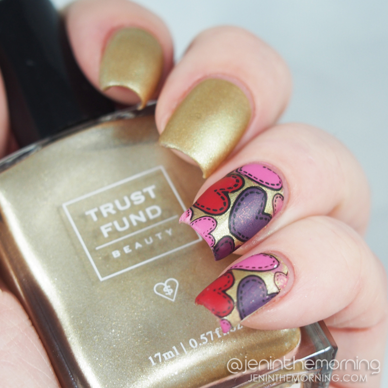 Trust Fund Beauty - Champagne Problems with Valentine's Day Advanced Stamping