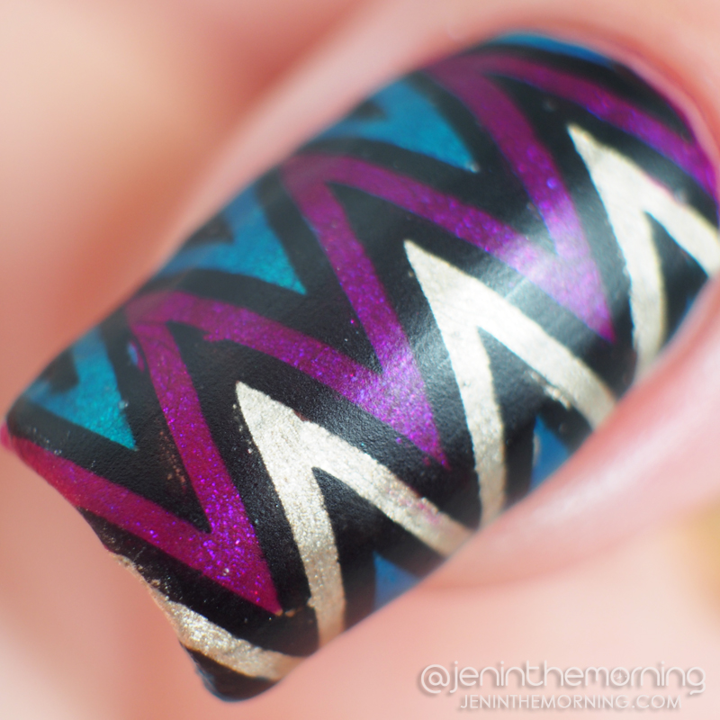 Advanced stamping featuring Ulta - Holiday in Turqs & Caicos and NOPI Pretty in PLum